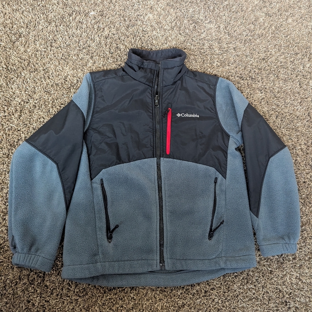 Columbia Black and Gray Fleece Jacket
